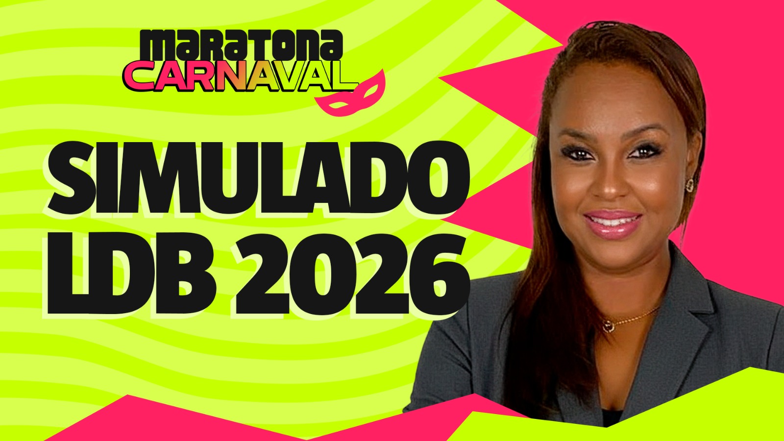 Imagem promocional das lives de estudo para concursos do canal da Fabiana Firmino
